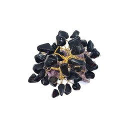 Árvore de Pedra Ônix Base Ametista 10cm - Trabalho - 4