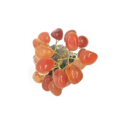 Árvore de Pedra Ágata Cornalina Base Mix de Cristais 9cm - 4