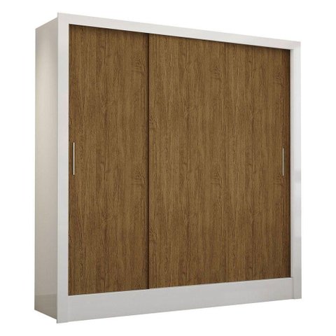 Guarda Roupa Casal Fortaleza 3 Portas Carioca Móveis Branco Cinamomo