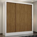 Ver imagem 2 de Guarda Roupa Casal Fortaleza 3 Portas Carioca Móveis Branco Cinamomo