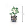 Árvore de Pedra Quartzo Verde Base Mix de Cristais 9cm - 3
