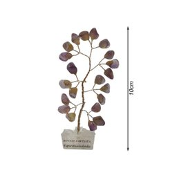 Bonsai Pedra Ametista Base Cristais 10cm - Espiritualidade - 3