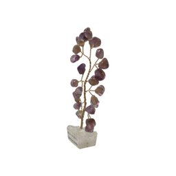 Bonsai Pedra Ametista Base Cristais 10cm - Espiritualidade - 5