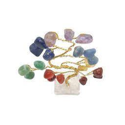 Bonsai Pedra 7 Chakras Base Cristais 14cm - 5