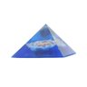 Orgonite Pirâmide Azul com Quartzo Azul – Amigos e Saúde - 1