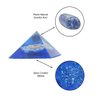 Orgonite Pirâmide Azul com Quartzo Azul – Amigos e Saúde - 2