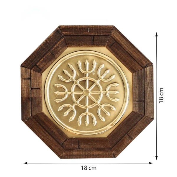 Quadro Oitavado Feng Shui Símbolo Devadatta - 18cm - 4