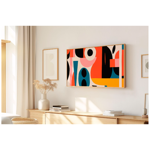 Quadro Decorativo N°8 115x70cm - Panorâmico Geométrico - Concretista - Rollflex