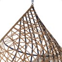 Ver imagem 7 de Balanço Suspenso Ninho Gota com Mola e Mosquetão Almofada Impermeável Gourmet Área Externa:a1