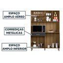 Ver imagem 4 de Armário de Cozinha Completa com Balcão 4 Portas Viena Plus - Grafite