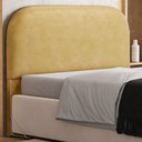 Ver imagem 1 de Cabeceira Cama Box Casal 140cm Orgânica Lanna W01 Couríssimo Fendi - Lyam Decor