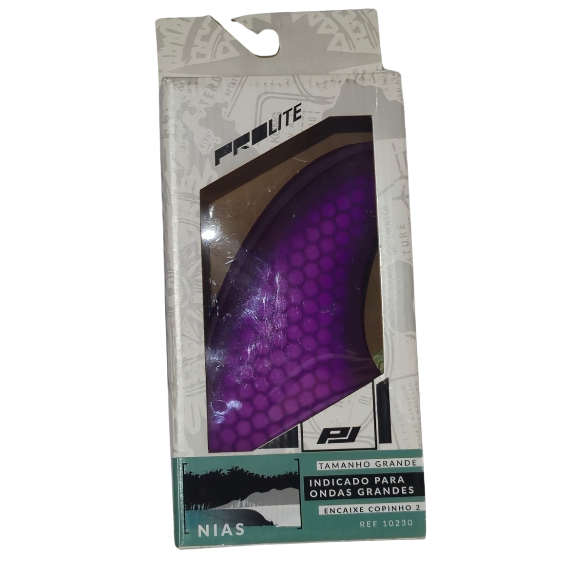 Quilha para Prancha de Surfe Prolite Fiberglass Honeycomb Padrão Fcs Ii:g/roxo - 7