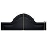 Cabeceira Tipo Provençal Corino Preto Queen 160 x 60 Slim - 3
