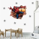 Ver imagem 1 de Adesivo Infantil Homem Aranha Buraco na Parede 3D