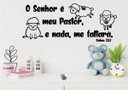 Ver imagem 1 de Adesivo de Parede Salmo 23 e Ovelhas - O Senhor é meu pastor