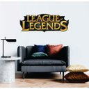 Ver imagem 1 de Adesivo de Parede League of Legends Logo Games Gamer
