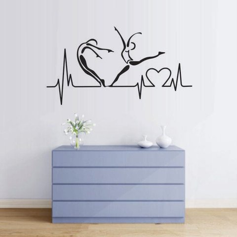 Adesivo de Parede Decorativo para Studio Pilates Yoga