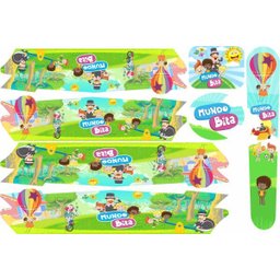 Adesivo Decorativo para Bicicleta Infantil Mundo Bita - 1