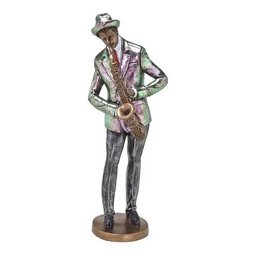 Escultura Músico com Saxofone 37 cm - Espressione - 1