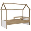 Ver imagem 7 de Cama Infantil Montessoriana Casinha Infix C06 Aveiro/branco - Mpozenato