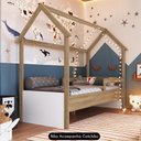 Ver mais imagens de Cama Infantil Montessoriana Casinha Infix C06 Aveiro/branco - Mpozenato