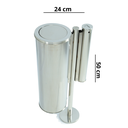 Ver imagem 2 de Lixeira Externa Individual com Bituqueira 25l Basculante