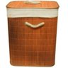 Cesto De Bambu Com Tampa Claro - 2