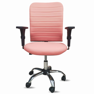 Cadeira de Escritório Ergonômica Rosa Estética Executiva Giratória C/rodinha Confortável