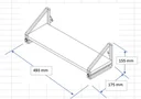 Ver imagem 3 de Nicho Prateleira 16 Cm X 49 Cm - Luxo C/suporte Preto