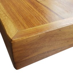 Mesa de Reunião Diretoria Estilo Industrial Madeira Maciça e Ferro e Aço 2,5 x 1,00M - 2