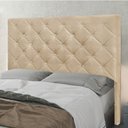Ver imagem 2 de Cabeceira Cama Box Casal 140 Cm Tania Linho Dourado S04 - D'Rossi