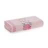 Toalha de Rosto Yuna Karsten Fio Cardado Marshmallow/rosa - 1