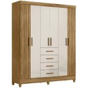 Ver imagem 1 de Guarda Roupa Casal 165cm 6 Portas Khani Freijó/off Z17 - Mpozenato
