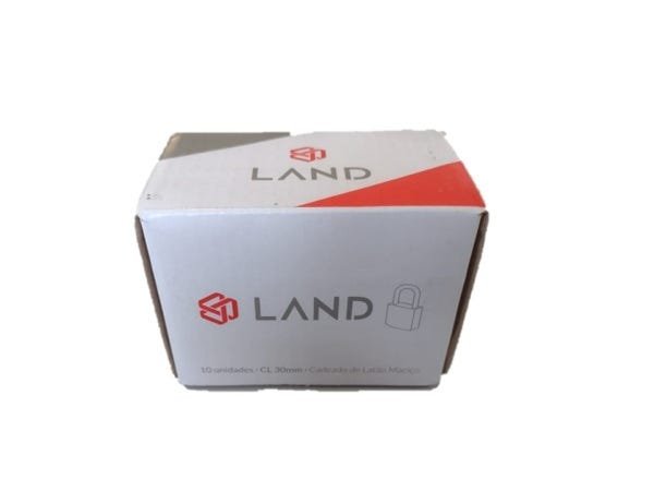 Cadeado Land 30 mm - caixa com 10 peças - 3