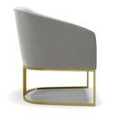 Ver imagem 7 de Cadeira Sala de Jantar Base Industrial Dourado Kit 2 Stella Suede D03 - D’Rossi