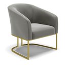 Ver imagem 6 de Cadeira Sala de Jantar Base Industrial Dourado Kit 2 Stella Suede D03 - D’Rossi