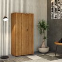 Ver imagem 2 de Armário Alto Fechado com 02 Portas 161,5x80x42cm Wlaf80 Lâmina Mel - Branco