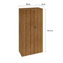 Ver imagem 6 de Armário Alto Fechado com 02 Portas 161,5x80x42cm Wlaf80 Lâmina Mel - Branco