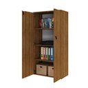 Ver imagem 5 de Armário Alto Fechado com 02 Portas 161,5x80x42cm Wlaf80 Lâmina Mel - Branco