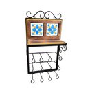 Ver imagem 1 de Porta Condimentos e Copos Parede com Ladrilho 12 Suportes