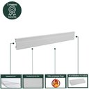 Ver imagem 6 de Rodapé de PVC 10cmx15mmx2,40m Master 6 UN AZN - Branco Neve