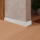 Ver imagem 1 de Rodapé de PVC 10cmx15mmx2,40m Master 6 UN AZN - Branco Neve