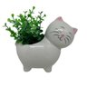 Vaso decorativo gatinho tamanho médio branco - 1