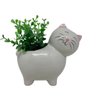 Vaso decorativo gatinho tamanho médio branco - 2