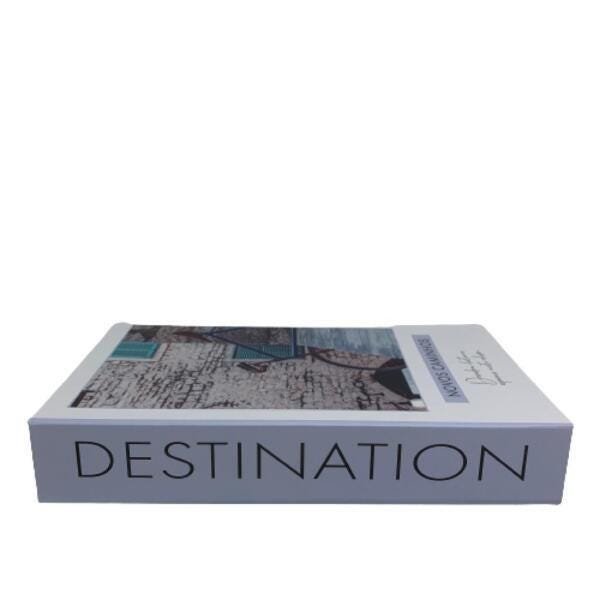 Caixa Livro Decorativo com tampa que abre Destination - 1