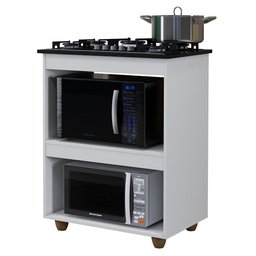 Balcão para Cooktop 4 Bocas Turim Kaiki Móveis - 2