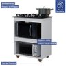 Balcão para Cooktop 4 Bocas Turim Kaiki Móveis - 4