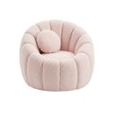 Ver imagem 3 de Poltrona Decorativa Concha Orgânica Boucle Rosê - Montanaris Decor