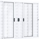 Ver imagem 4 de Janela Veneziana de Correr Central 6 Folhas com Grade Ideale 120cmx150cm Lucasa
