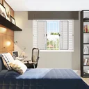 Ver imagem 3 de Janela Veneziana de Correr Central 6 Folhas com Grade Ideale 120cmx150cm Lucasa